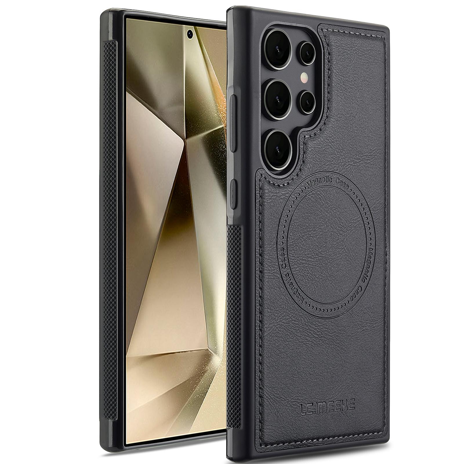 

LC.IMEEKE-L3 Защитные наклейки Чехол Для Samsung S26 S25 Ultra S24+ S23 Plus Ударопрочный чехол Задняя крышка телефона Магнитный For Samsung Galaxy S26 чёрный