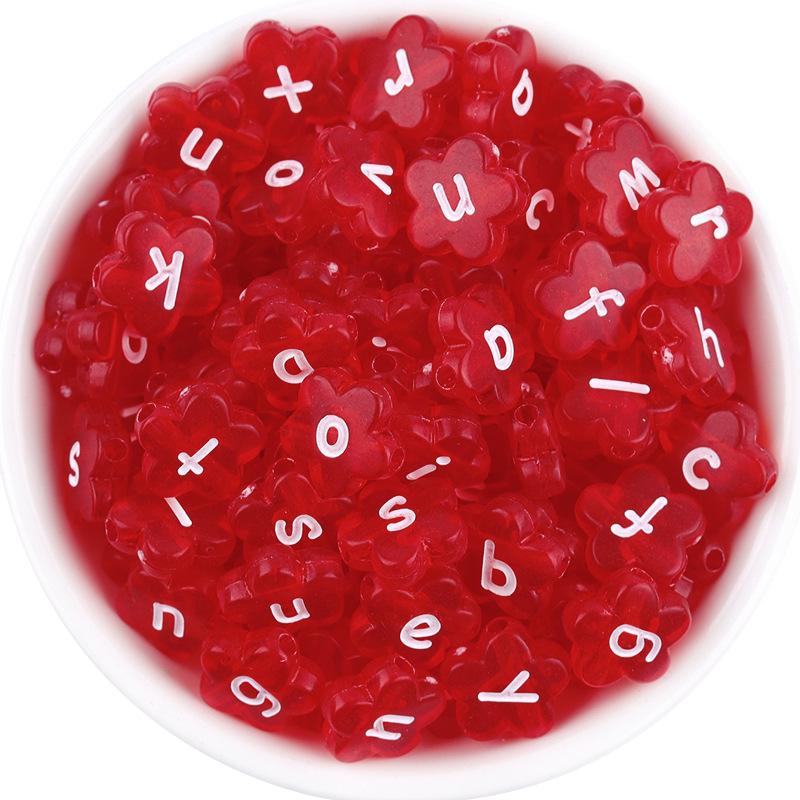 

Упаковка 50 штук: Прозрачные акриловые бусины-буквы в форме цветка персика, конфетных цветов, для бисероплетения своими руками Length: 11mm, Thickness: 4.2mm, Hole: 1.9mm