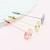 Tabletop Picture Holder Metal Place Card with Spiral Base, Table Numbers Display Restaurant Stand Rack, Desktop Memo Photo Clip for Weddings