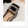 Fashion French High Heels Women's 2025 Spring and Autumn New Red Block Heel Mary Jane Temperament Single Shoes