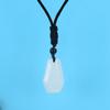 Natural Amethyst Agate Hexahedron Pendant Necklace Rough Stone Gemstone Necklace N615