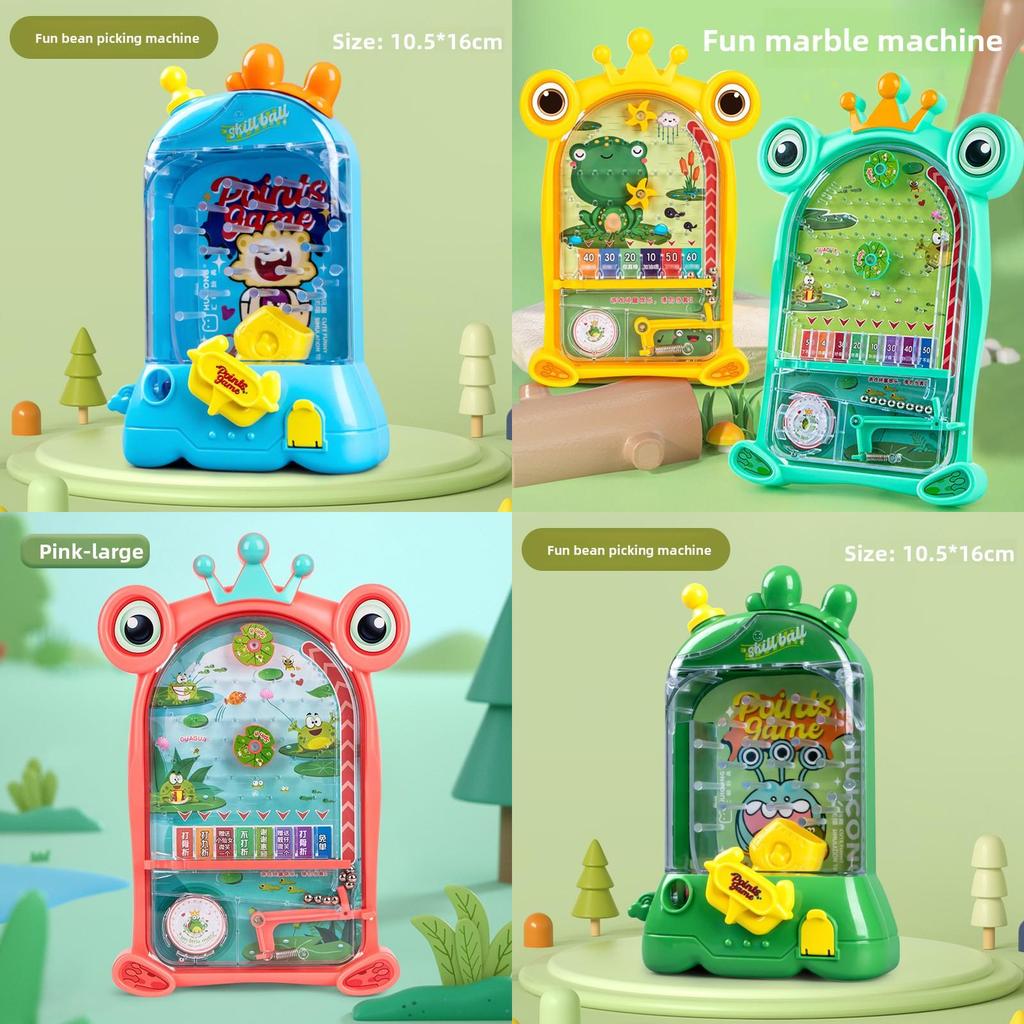 Plastic Frog Pinball Machine Toy For Kids Educational Desk Game Interactive Fun