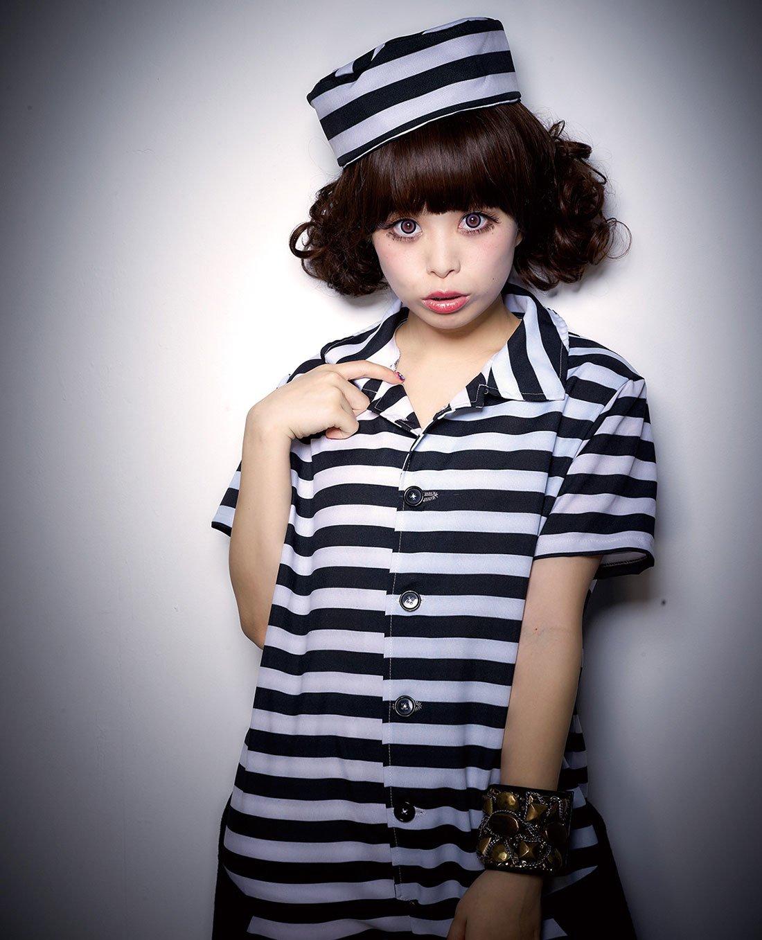 

Хэллоуин Момоюкихимэ Монотонная уличная серия Поп Заключенный 145см Костюм, Длина, Женский, 155см-165см