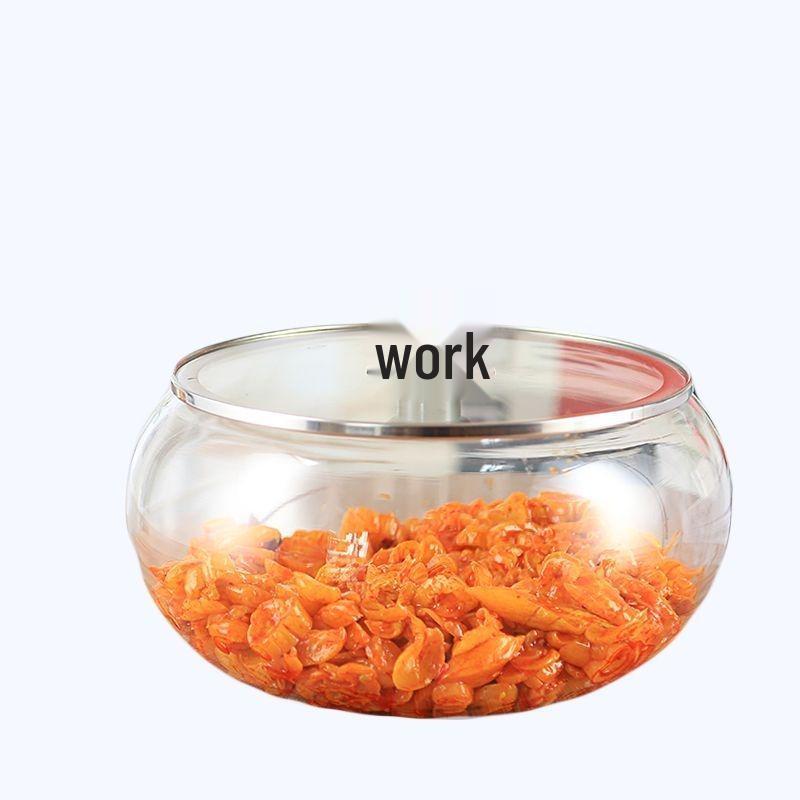 Verdicktes Glasgefäß mit weiter Öffnung und Deckel für eingelegtes Gemüse und Kimchi