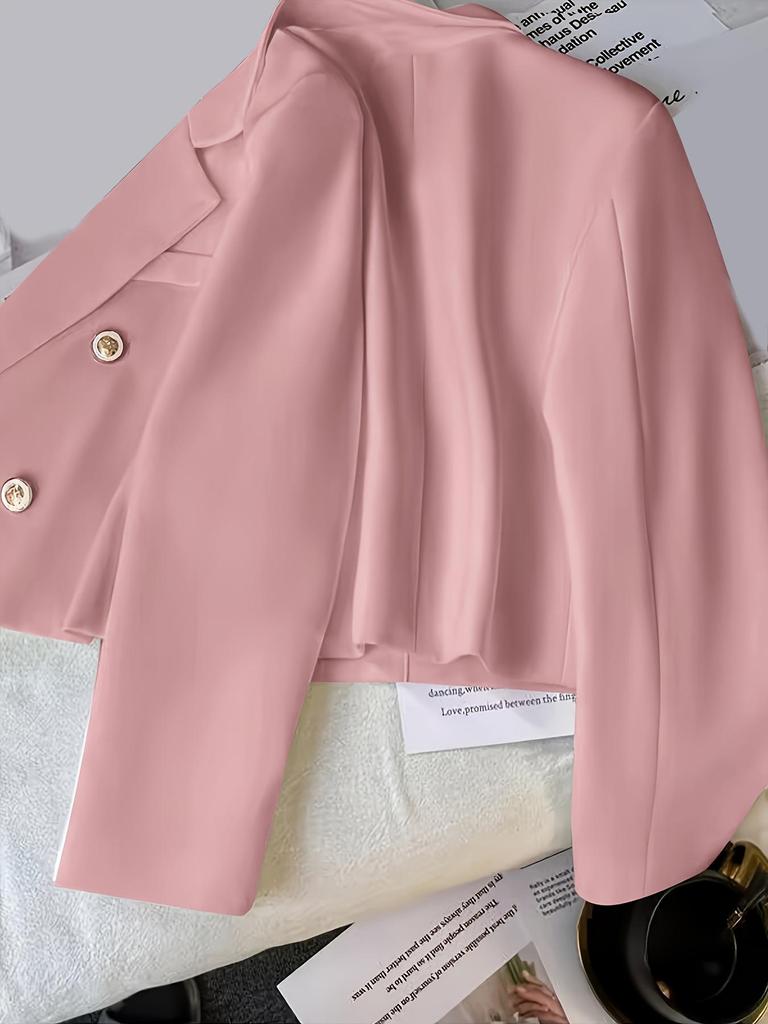 Women's Korean Style Casual Autumn/Spring Suit Jacket – Slimming, Loose Fit, Straight Cut