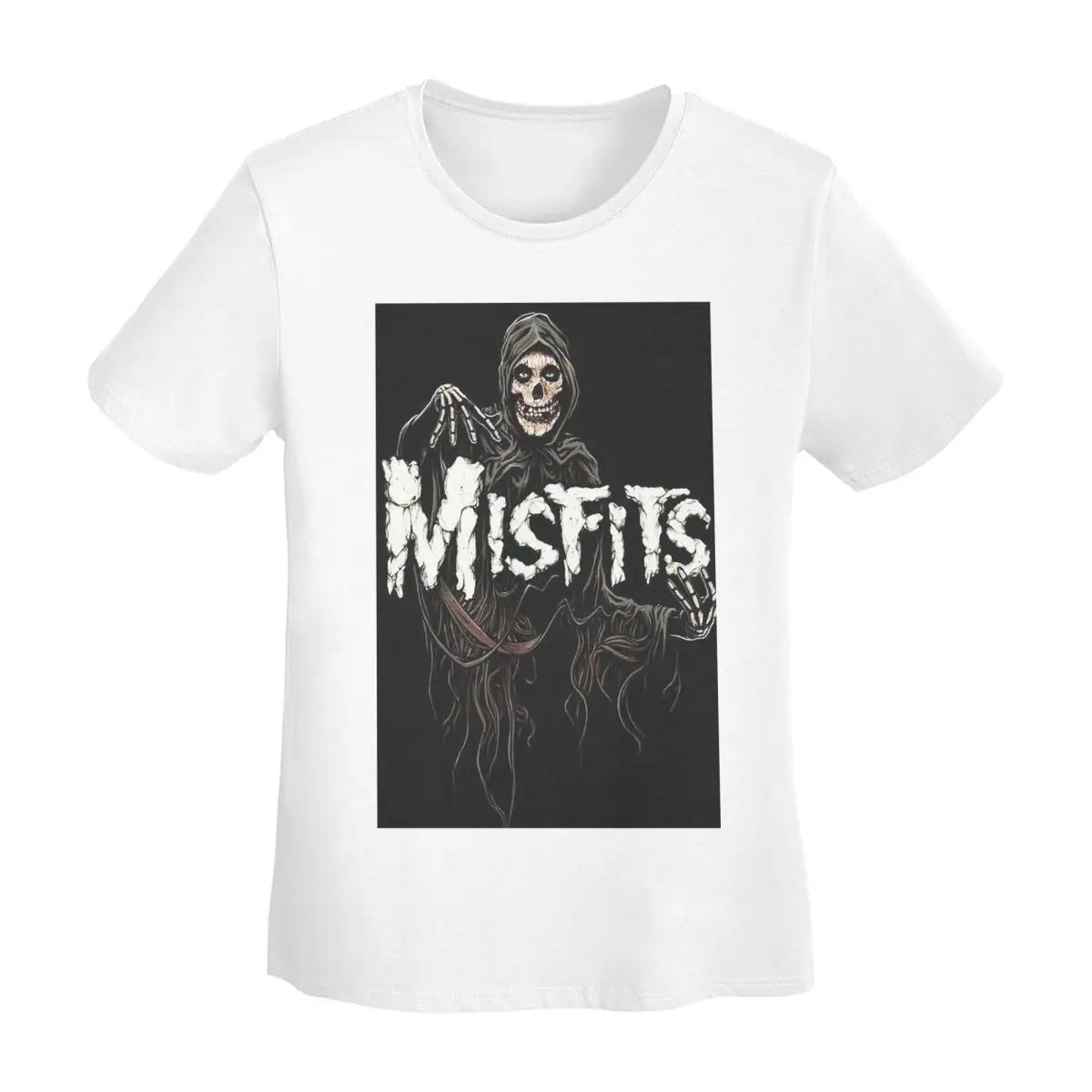 

Misfits Skull TShirt Women Short Sleeve T Shirts ONeck Clothes Cotton Summer Tees Streetwear S