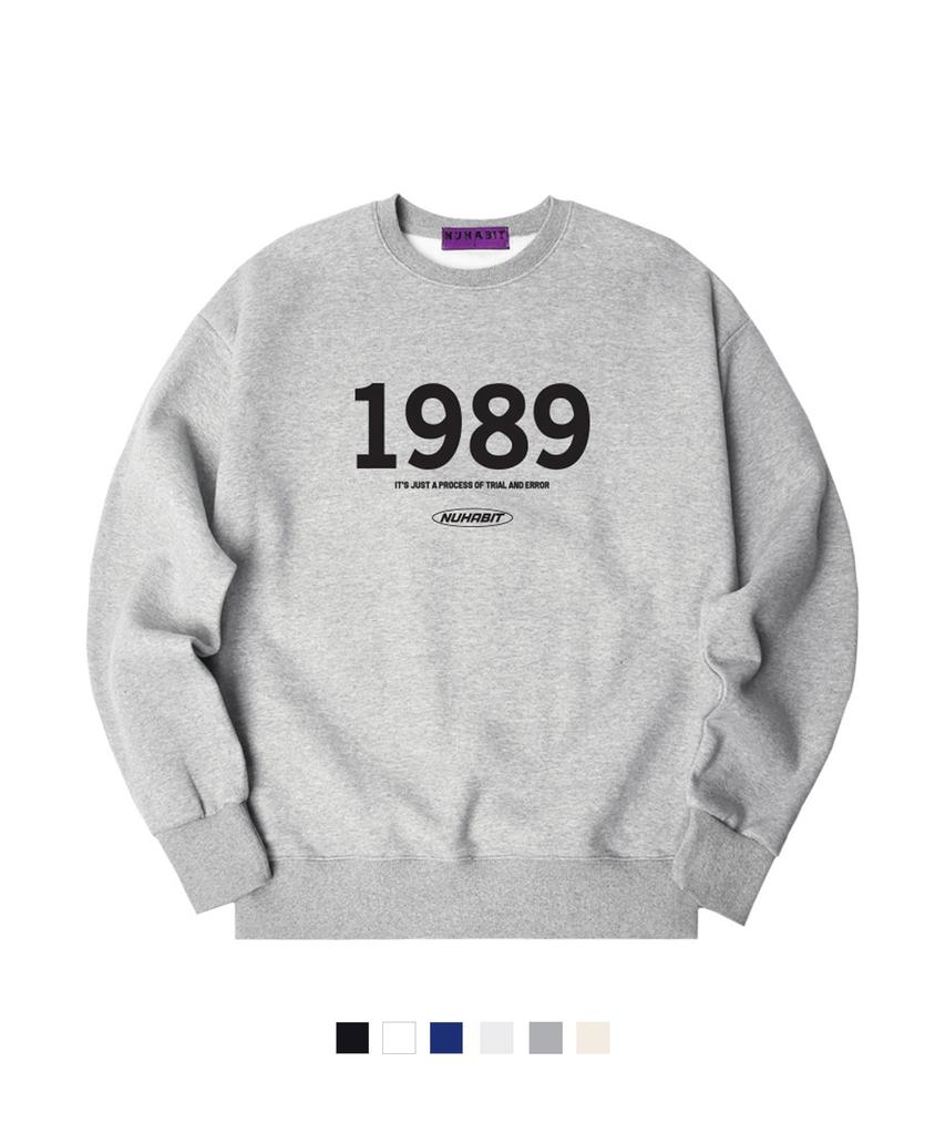 NUHABIT N/H 1989 Logo Oversized Sweatshirt (Som4-1Nh7098)