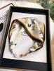 Fashion Career Decoration Clavicle Chain Accessories Magnetic Buckle Silk Scarf Pearl Necklace Women's Lazy Neck Scarf
