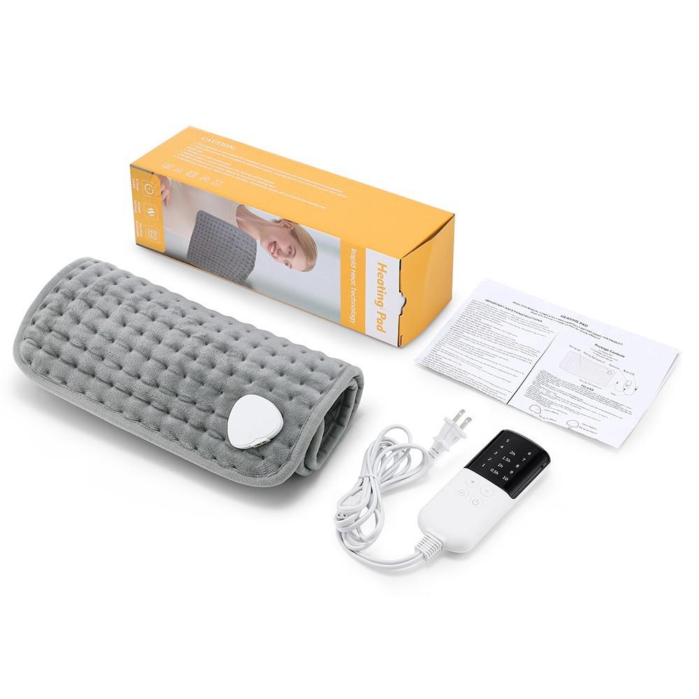 

Подушка с электроподогревом: Зимнее теплое одеяло с 10-ступенчатой регулировкой температуры для офиса и дома. US standard; 30*60cm серый