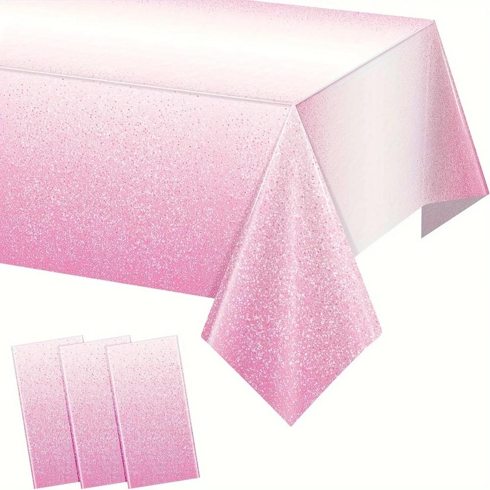 

1PC Colorful Tablecloth Decorations Shiny Iridescent Laser Table Covers for Birthday Wedding Party Gradient Tableware 1pc розовый