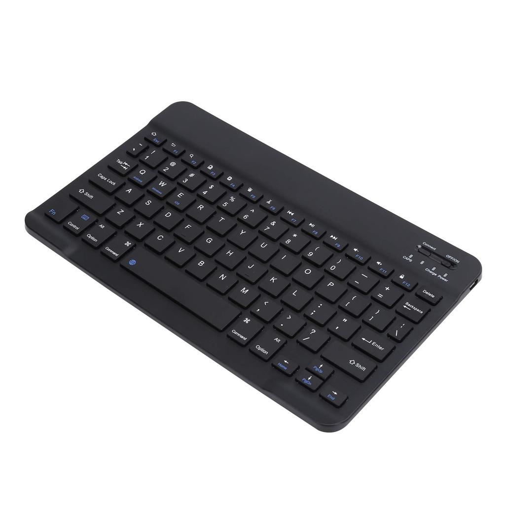 10-inch Portable Wireless Keyboard, Waterproof and Dustproof, Ultra-Wide, Lightweight, for Smartphones, Tablets, and Laptops (Black)