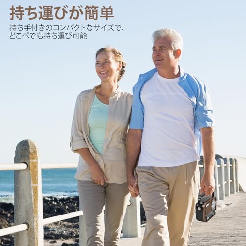 Gelielim Tragbares Radio, FM/AM/SW Kurzwellenradio, Bluetooth, Wide FM, Hohe Empfindlichkeit, USB/TF-Kartenkompatibel, Laute Lautstärke, Akku-/USB-Aufladung, Retro St