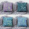 Stylish Wavy Pattern Decorative Pillow Covers Pattern Cushion Cover Suitable For Sofa Bedroom Car Pillow Cover