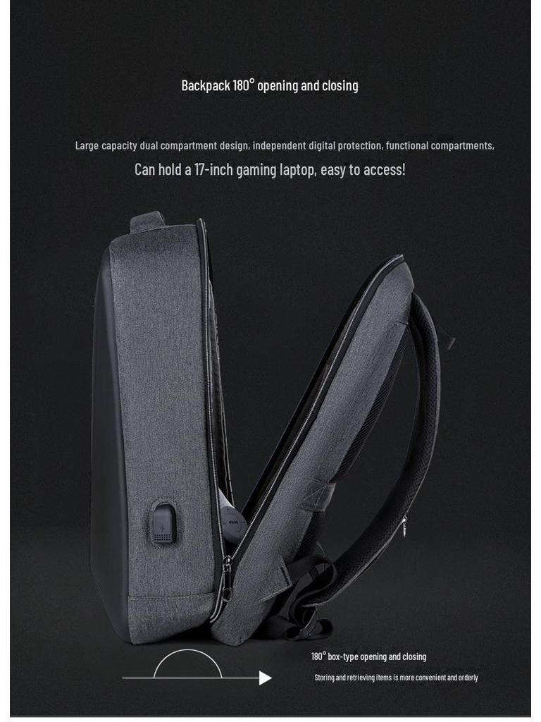 Waterproof Anti-Theft Backpack: Stylish Travel & Business Shoulder Bag for Men & Women