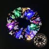 Glowing Pumpkin Hair Ties French Scrunchie Halloween Skull Pumpkin Bat Halloween Hair Style Tool Scrunchie