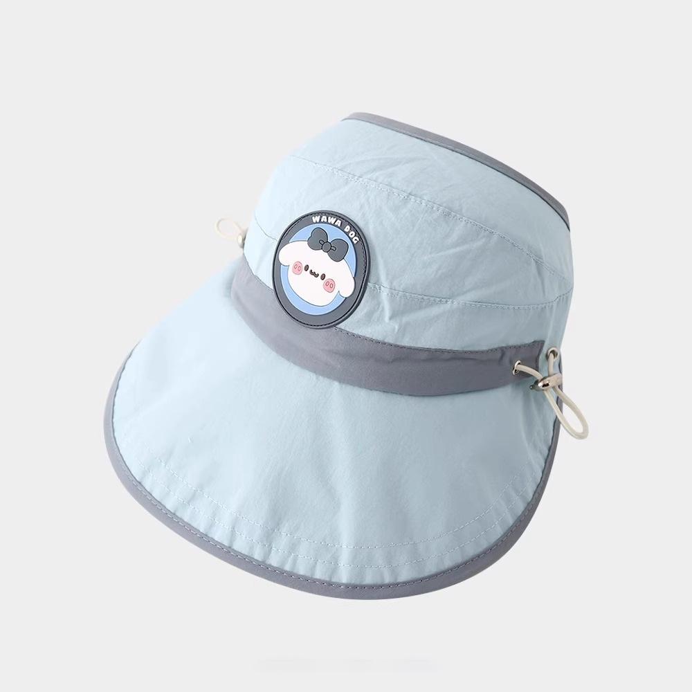 Kids' Sun Protection Hat Summer Quick-dry Anti-UV Open-Top Visor Lightweight Large Brim Toddlers Outdoor Clothes Accessories