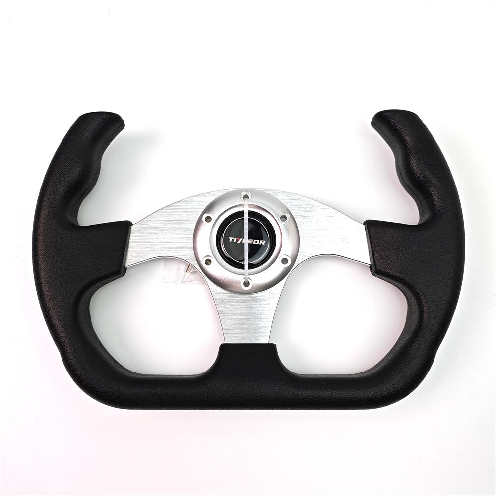Universal 330mm PU Car Steering Wheel with Multiple Color Durable Comfort Grip Wheel for Vehicle