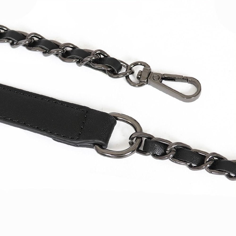 Straps Replacement PU Leather Shoulder Bag Strap Bag Chain Metal Braided Chain Bag Accessories