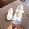Chinese Antiquity Style Girls Shoes Embroidered Hanfu Shoes Kawaii Kids Lolita Dress Shoes Carnival Festival Casual Single Flats