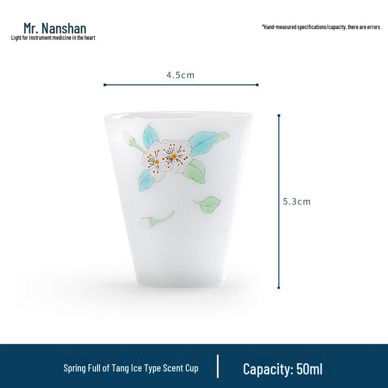 Hand-painted Begonia Jade Porcelain Tea Cup