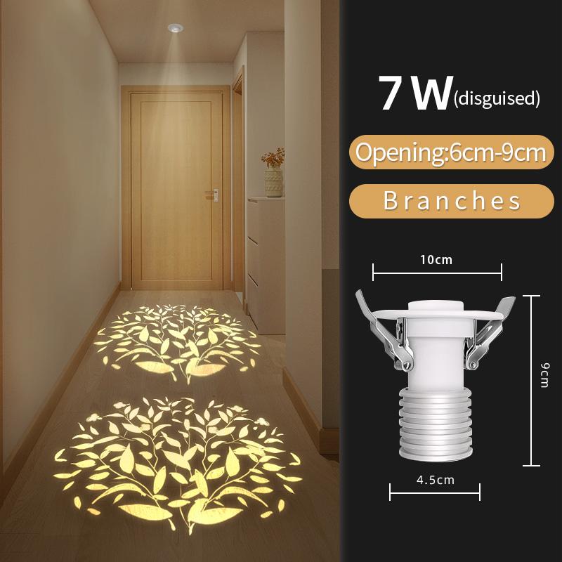 

Скандинавский ремонт дома встраиваемый точечный потолочный светильник проекция узор снежной звезды дом коридор даунлайт