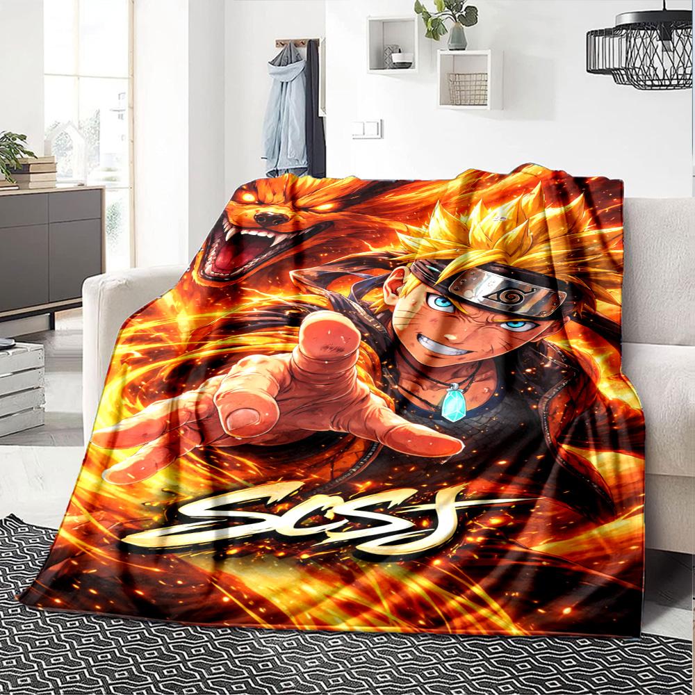 Naruto Blanket Durable Comfort Suitable for Couch Picnics Seaside for All Occasions Playful Design Birthday Christmas Gift Blanket