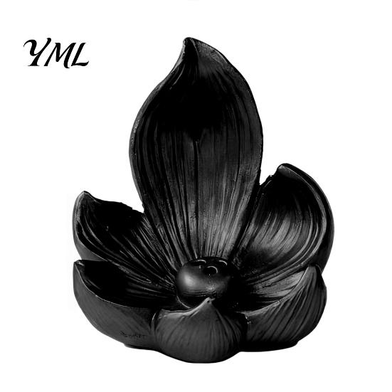 Backflow Incense Cones Lotus Burner Holder, Resin Cone Diffuser, Desktop Spiritual Home Decor Aromatherapy Holder for Yoga Meditation Tea Room Bedroom