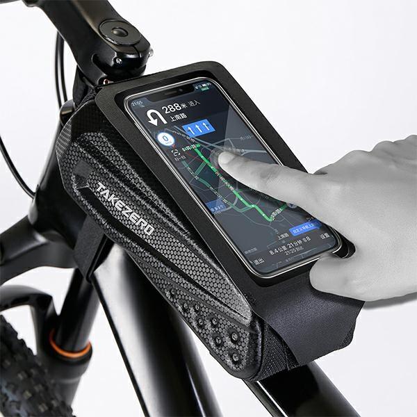 Etui/Uchwyt Rowerowy Takezerotz06 Sakwa Na Ramę Czarny/Black