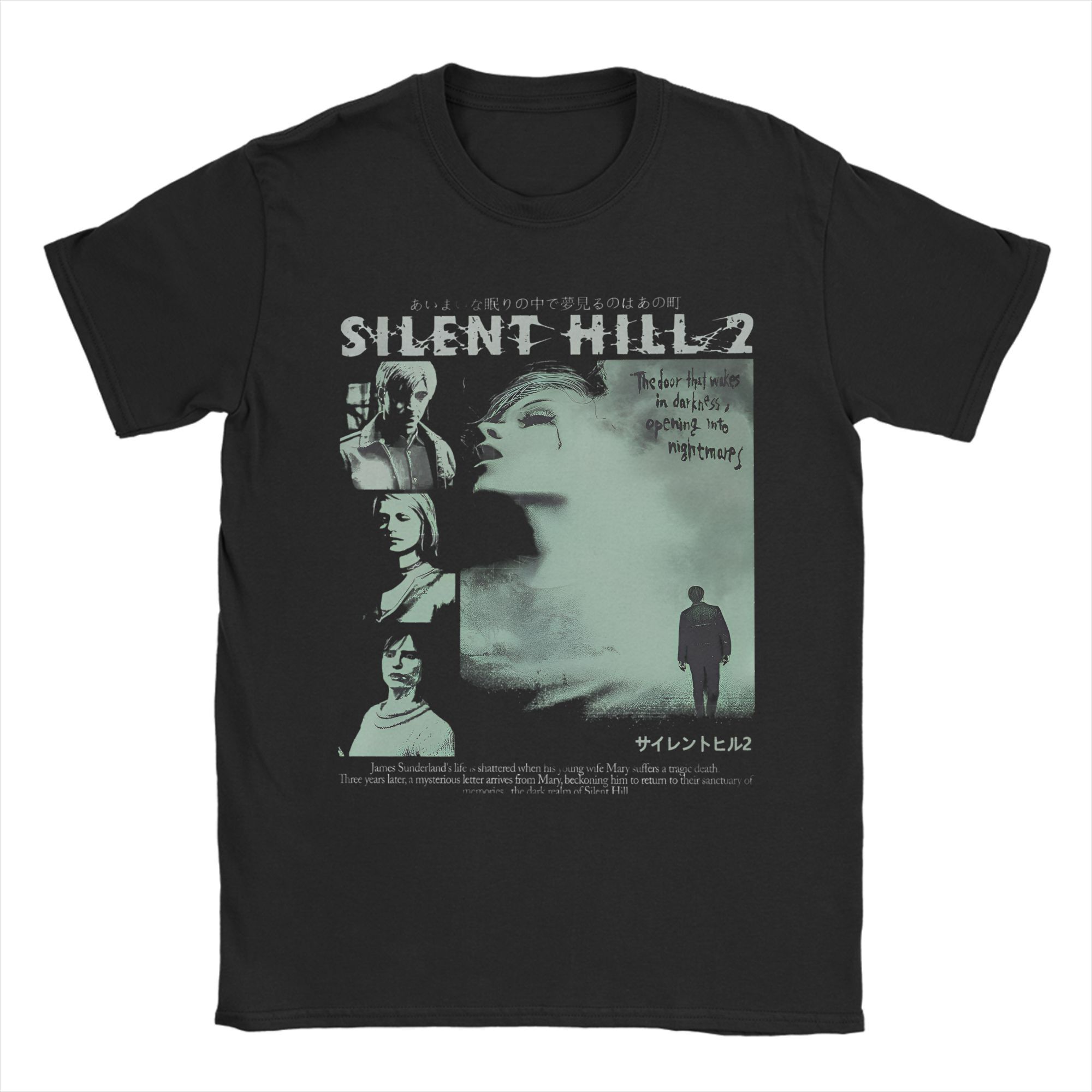 

Футболка з принтом Silent Hill Horror Game Heavens Night Літня футболка SH3 з меланжевої бавовни для чоловіків Хіппі футболка з коротким рукавом Топи XL