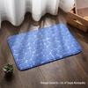 Embossed Coral Fleece Bathroom Mat 3D Memory Texture, Non-Slip, Water-Absorbing Entrance Rug