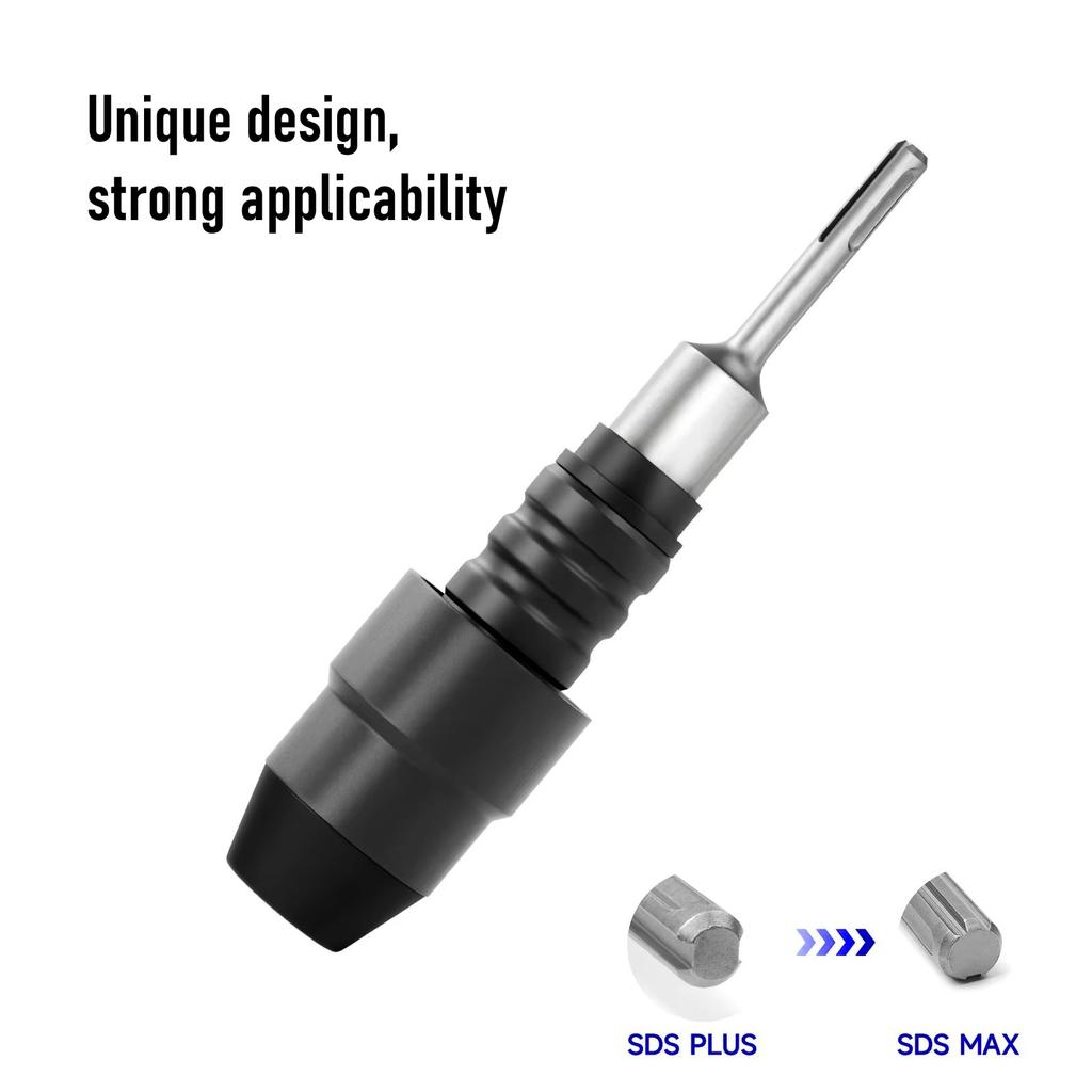1Pc SDS Plus To SDS Max Adapter For Rotary Hammer Drill Converter 210mm Tools Accessory Impact Drill Socket Adapter Unique Desig
