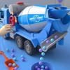 Large Simulation Engineering Mixer Truck Model Inertia Transporter Concrete Cement Truck Light Music Children Toys Gift