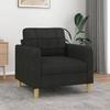VidaXL Armchair Black 60 Cm Fabric, Armchair, Tub Chair, Club Chair, Sofa, Comfortable Sofa, Seat of 359079