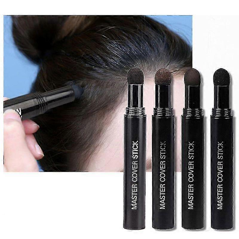 Abdeckstift für den Haaransatz, kontrolliert die Schwärzung der Haarwurzelkanten und deckt sofort grauweißes Haar ab, Abdeckstift für natürliches Kräuterhaar