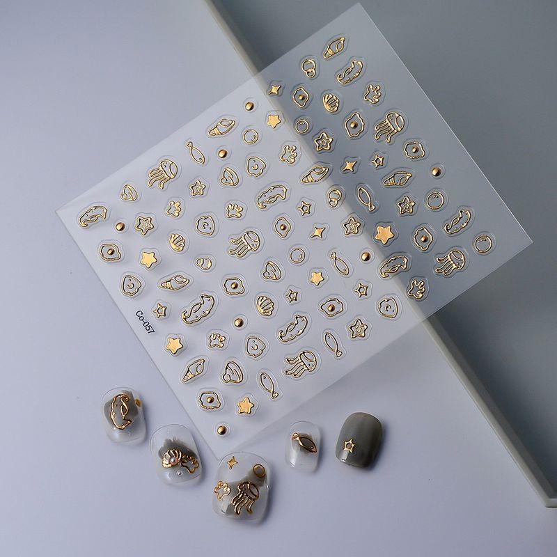 

Coconotes New Nail Beauty Stickers Ins Bronzing 5D Three-Dimensional Marine Jellyfish Adhesive Nail Stickers 057 Default