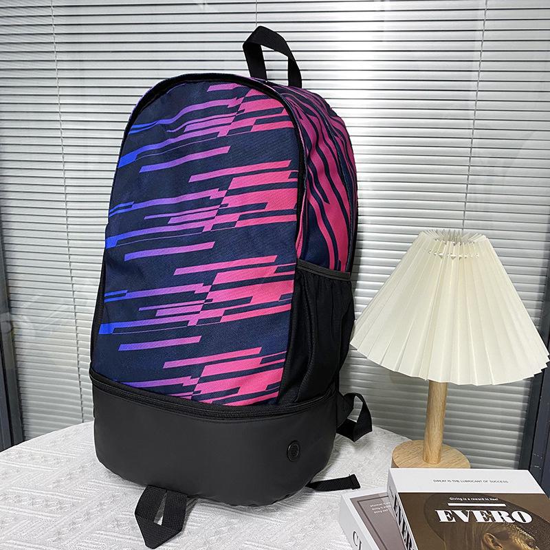 Men's Colorful Multifunctional Football Training Backpack with Shoe Compartment and Large Capacity