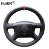 For Volkswagen Passat B5 VW Golf 4 Hand Sewing Car Steering Wheel Cover Non-slip