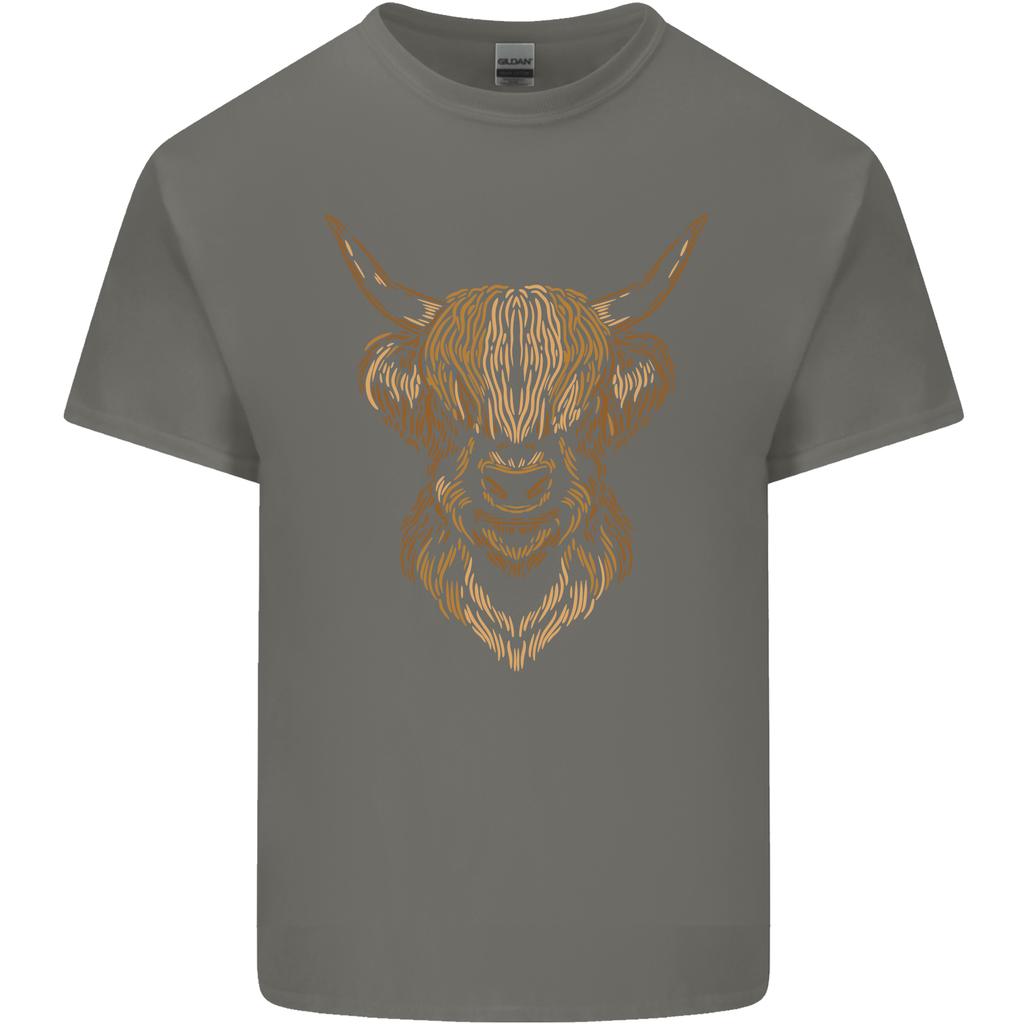 A Highland Cow Drawing Unisexs Light Cotton Tshirt