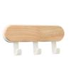 Wooden Wall-Mounted Storage Rack Self-Adhesive Key Holder Hanger Organizer Hooks