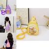 Cartoon Capybara Food Printed Kids Crossbody Bag With Nylon Material For Daily Use And Lightweight Comfort