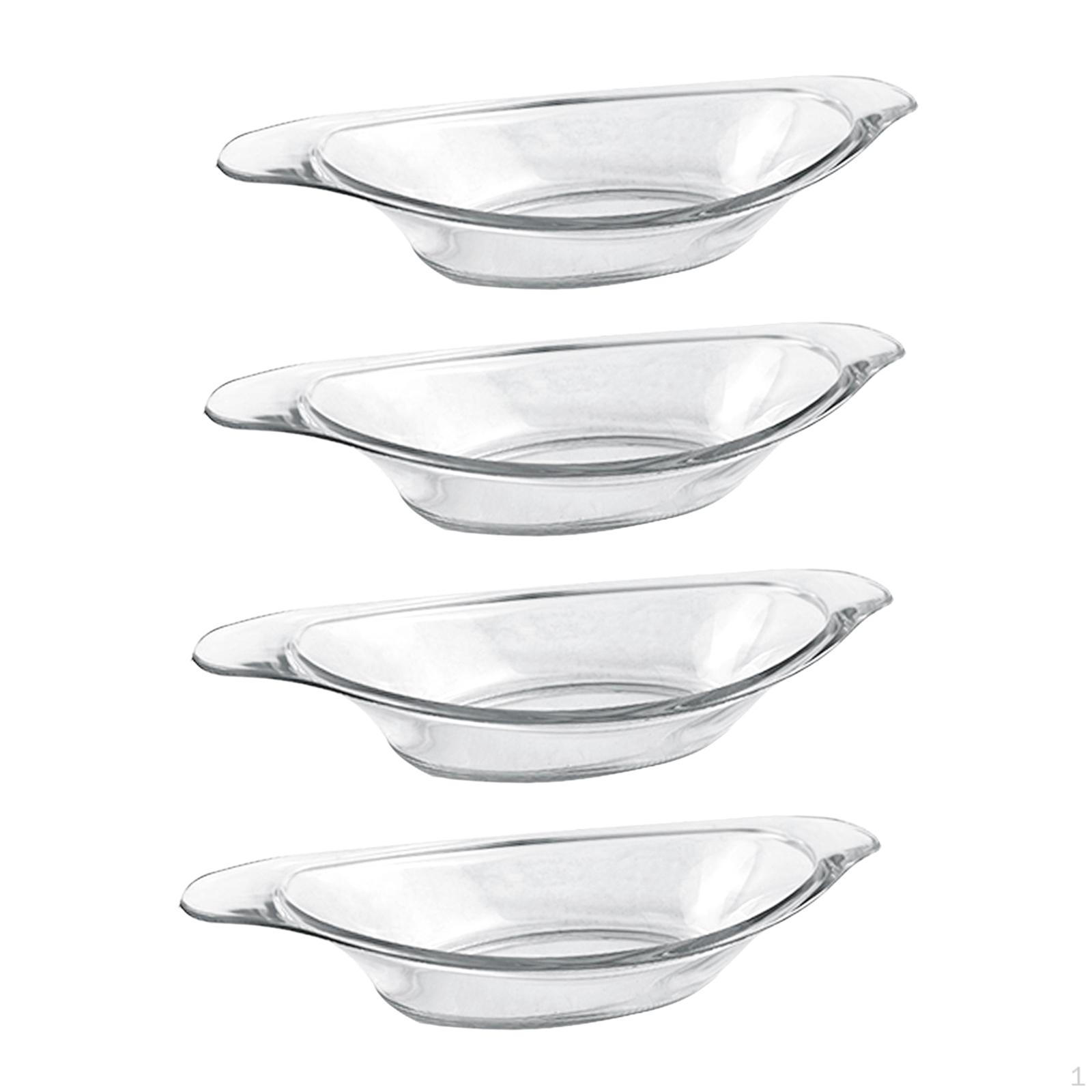 

4x Banana Split Bowls Dessert Bowl Serving Food Storage Container Ice Cream Sundae Dish