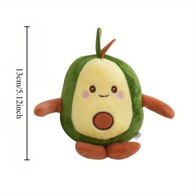2pcs Fruit Avocado Stuffing Doll Plush Keychain Pendant Backpack Keyring Ornament Accessories Gift