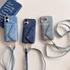 Applicable To iphone14Pro Denim Card Case Crossbody 11/12promax Envelope Card Case Change Protective Case