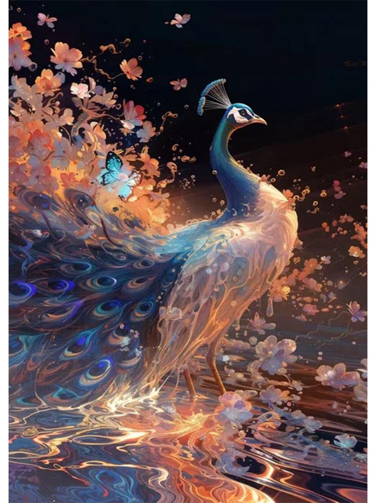 Dream Flower Beast Tiger Lion Bird Edition 5D Diy Diamond Painting Mosaic Modern Wall Art Living Room Bedroom Home Decoration