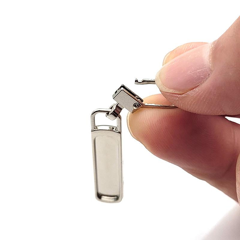 Tool-Free Metal Zipper Puller for Detachable Repair & Small Hole Zippers