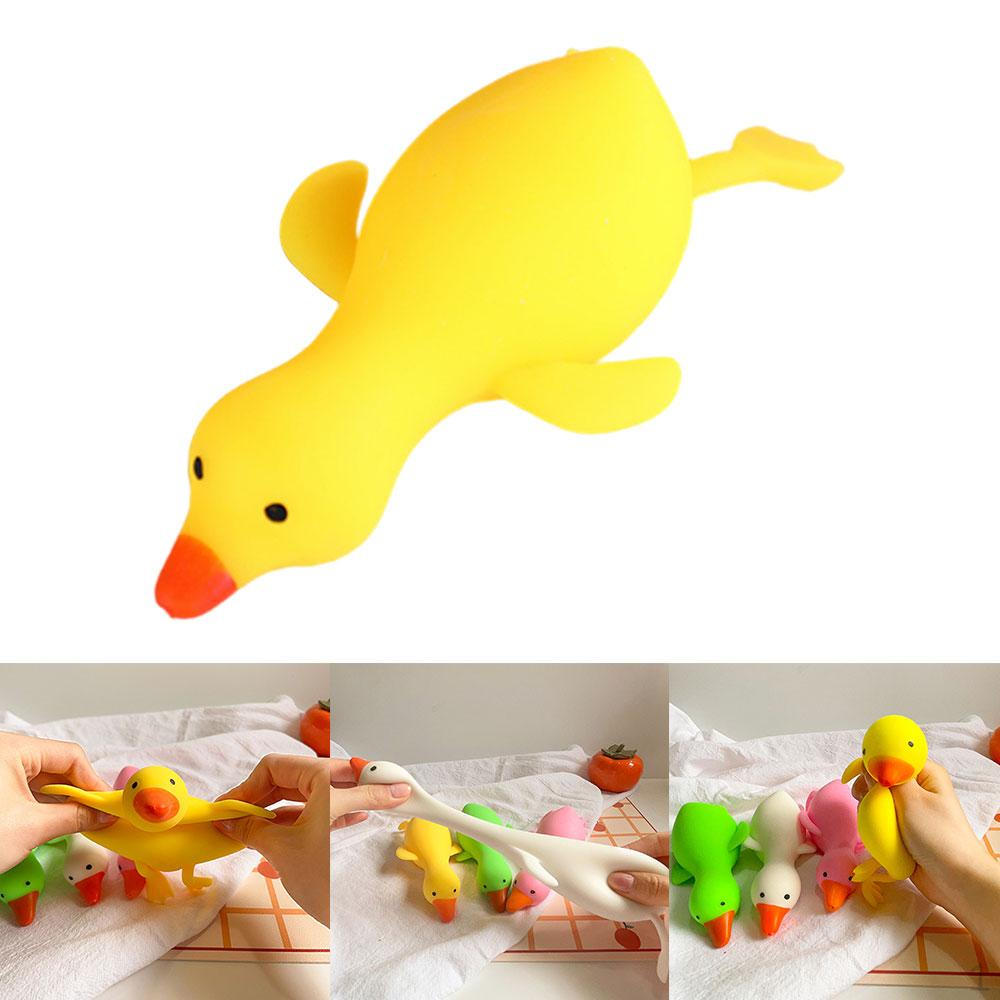 Cute Animals Vent Toys Goodie Bag Fillers Goose for Children Adults White