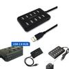 Exceptional 10 Port High Speed Extension Cable Usb 2.0 Double Row Hub Adapter For Laptop Pc