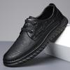 Fashion Men Korea style shoes Leather Platform Oxfords lace up Thick Tottom For Male Shoes Casual oxfords Mens Formal Dress Shoes