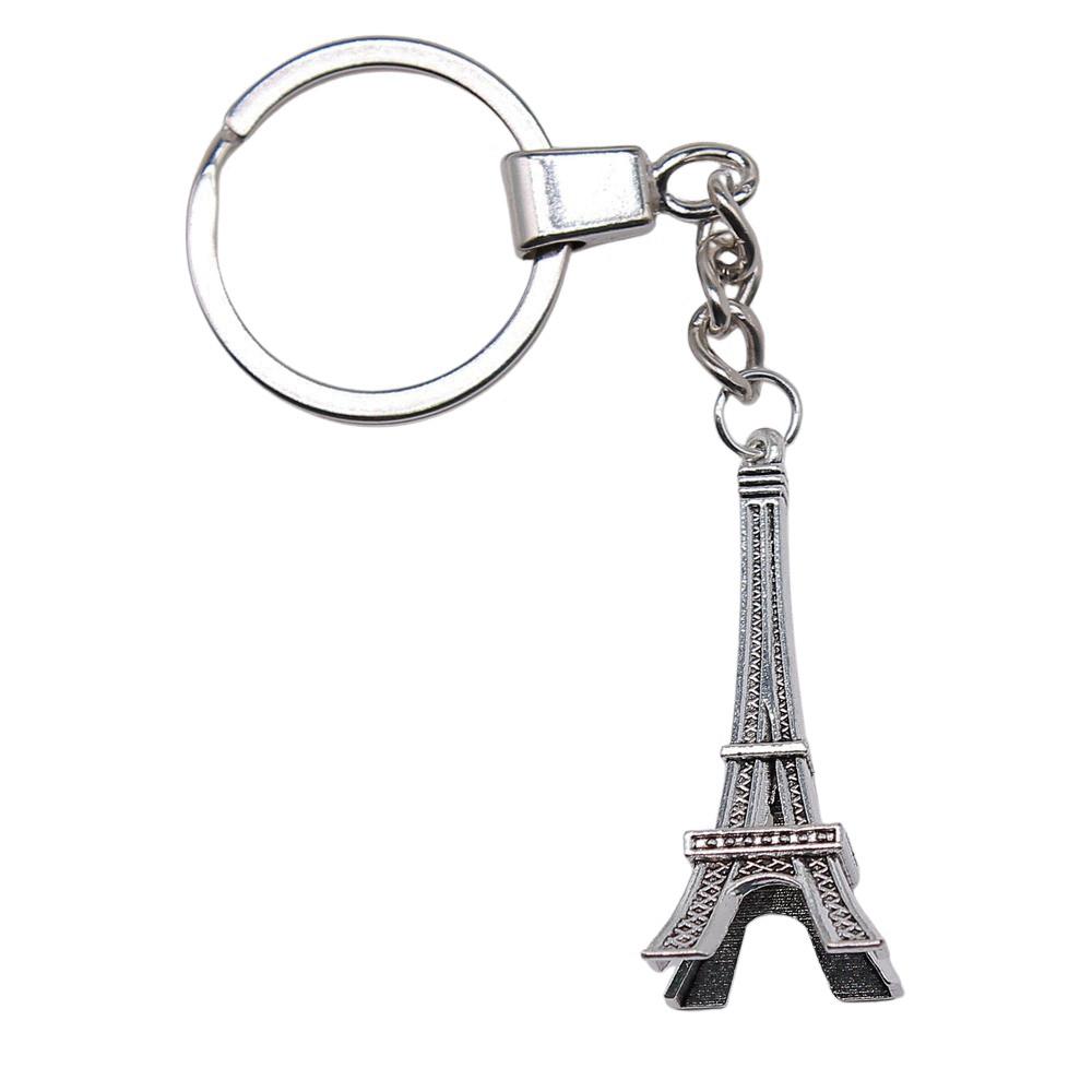 Ornate Gear Keychain Antique Style Punk Pendant Key Holder 30mm Ring