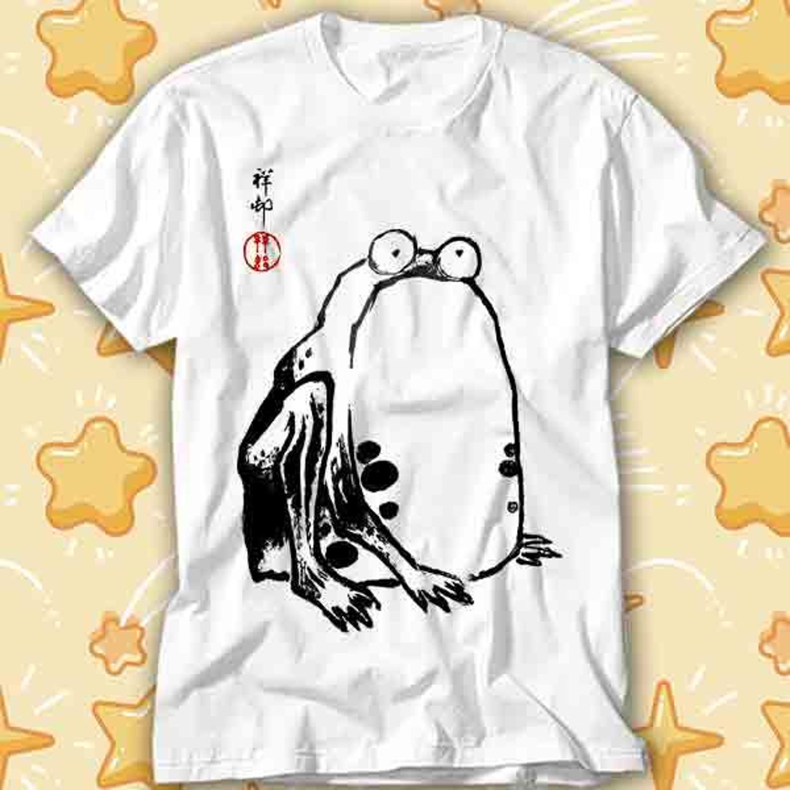 Unimpressed Grumpy Frog Japanese Matsumoto Hoji T-Shirt 499 3XL